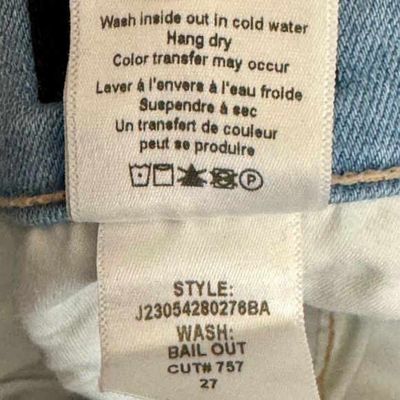 Veronica Beard Carly Kick Flare High Rise Cropped Raw Hem Denim Jeans  Bail Out - Picture 14 of 14